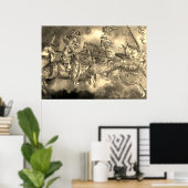 CHANSON DE ROLAND, MIDDELEEUWSE RIDDERS IN TOERNOO POSTER (Thuiskantoor)