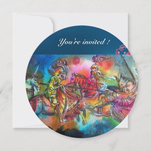 CHANSON DE ROLAND / STRIJD VAN RIDDERS IN TOERNOOI KAART (Voorkant)