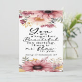 Chanson De Salomon 4:7 Carte De Promotion (Debout devant)