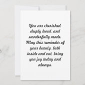 Chanson De Salomon 4:7 Carte De Promotion (Dos)