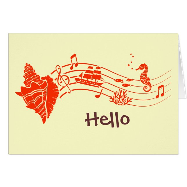Chanson de Shell de mer (Devant horizontal)