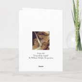 Chanson des Anges carte de Noël (Dos)