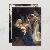 Chanson des anges, cartes postales de Noël (Devant / Derrière)