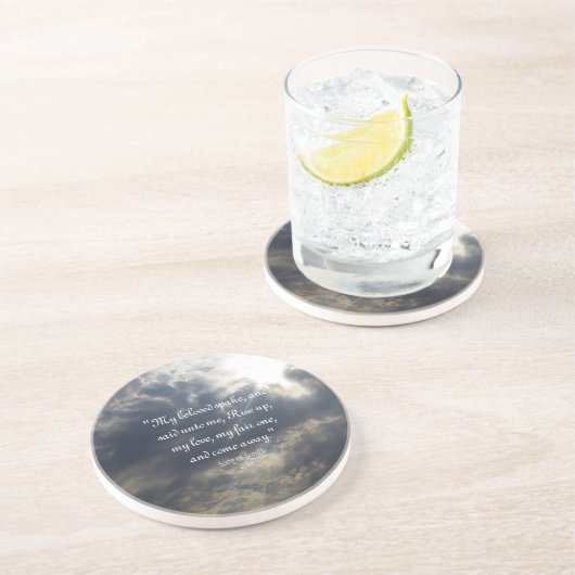 Chanson des chansons 2:10 Dessous de verre de grès (Côté)