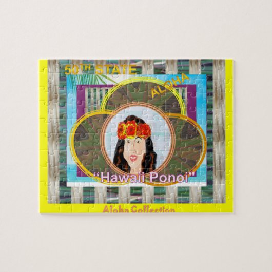 Chanson d'état : est "Hawaï Ponoi."  Puzzles de ~ (Horizontal)