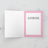 Chanson drôle dans ma tête Carte d'anniversaire (Intérieur)