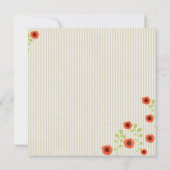 Chanson du matin d'automne Invitation à la douche  (Dos)