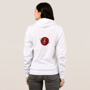 Chanson et tambour Sweat - shirt à capuche blanc_r