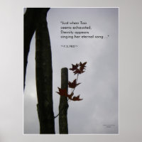 Chanson éternelle de la vie : Poster Zen/Tao de la