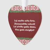 Chanson folklorique de Noël lettone I Tautasdziesm (devant)