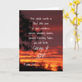 Chansons de la Joy Adult Baptism Carte de voeux (Fleur jaune)