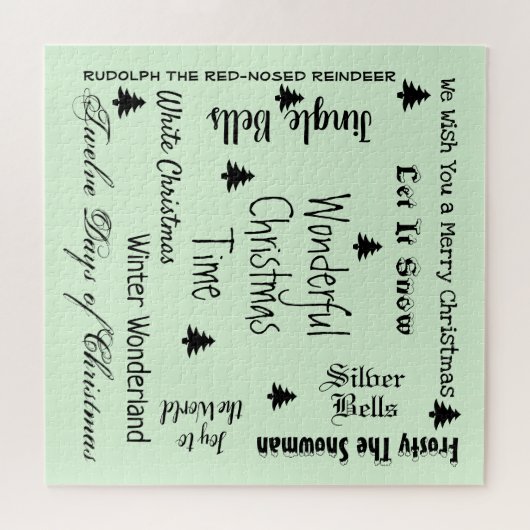 Chansons de Noël Puzzle difficile de vacances (Horizontal)
