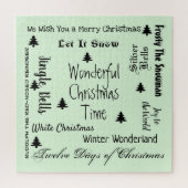 Chansons de Noël Puzzle difficile de vacances (Vertical)