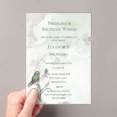 Chansons d'oiseaux et meilleurs voeux Invitation a (In situ (ordinateur de poche))