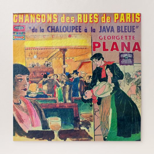 Chansons, Frans  recordsleeve Legpuzzel (Verticaal)