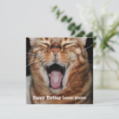 Chant Bengale Chat "Joyeux anniversaire.." Carte d (Debout devant)