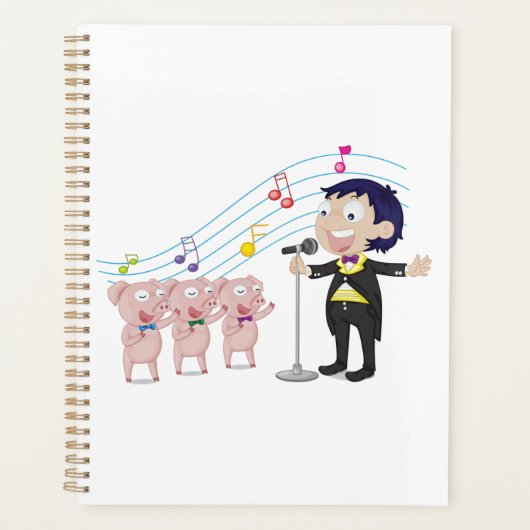 Chant de garçon avec chorale à trois cochons (Devant)