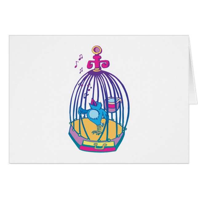 chant mignon d'oiseau de cage (Devant horizontal)