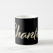 Chantal white gold Handwriting Tasse Kaffeetasse Koffiemok (Center)