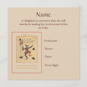 Chante une chanson de Sixpence Faire-part