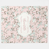 Chantelle Roze  Roos Fleece Deken (Voorkant (Horizontaal))