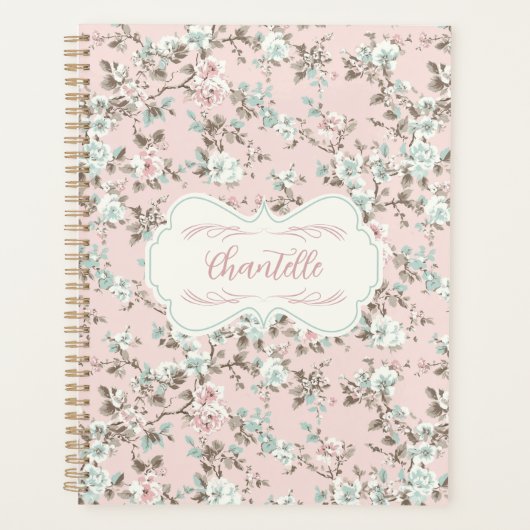 Chantelle Roze Roos Planner (Voorkant)