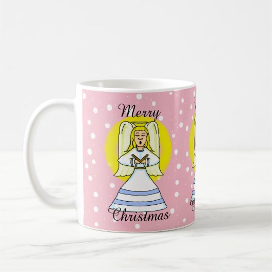 Chanter Angel Christmas Mug (Gauche)