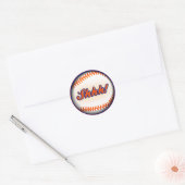 Chanter autocollant pour invitation de base-ball d (Enveloppe)