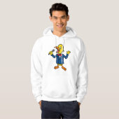 Chanter Bird Mens Sweat - shirt à capuche (Devant entier)