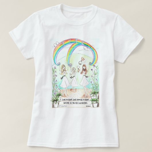 Chanter brille T-shirt (Design devant)