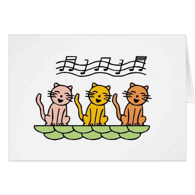 Chanter des chats Tshirts et cadeaux (Devant horizontal)