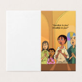 Chanter ensemble Adieu Customisé Carte de départ (Outside Unfolded)