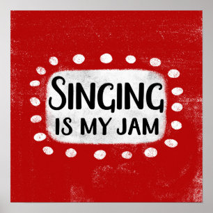 Chanter Est Mon Poster Poster Mur Art