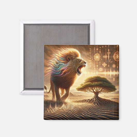 Chanter Lion Magnet (Recto/Verso)