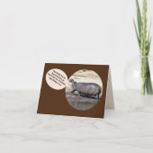 Chanter une carte d'anniversaire Hippo/personnalis (Devant)