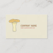 Chanterelle Botanique Carte de visite de champigno (Dos)