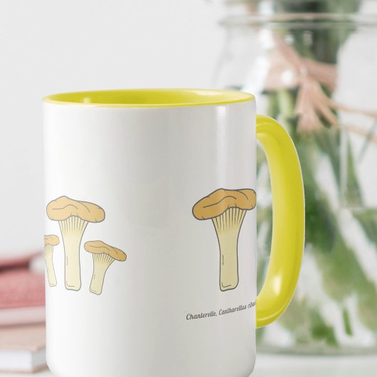 Chanterelle botanique Mug de champignons