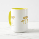 Chanterelle botanique Mug de champignons (Devant gauche)