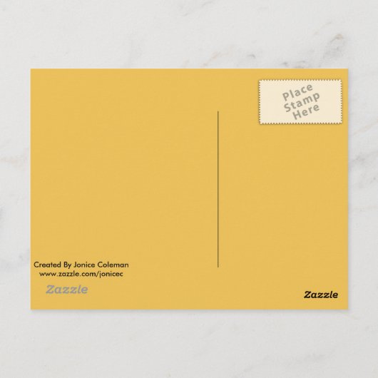 Chanterelle paddenstoel in het Briefkaart van de r (Achterkant)