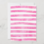 Chanteur d'aquarelle Invitation d'anniversaire (Dos)