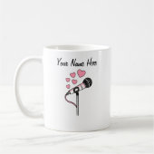 Chanteur Personnalisé Mariage Mug Musique Enseigna (Gauche)