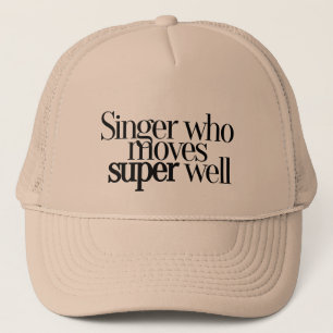 Chanteur qui déplace un Casquette de baseball supe