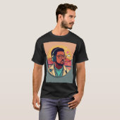 Chanteur Voice of love Print T-shirt Design pour h (Devant entier)