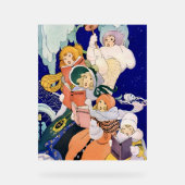 Chanteurs de Noël vintage sous les étoiles (Recto)