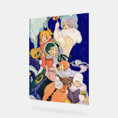 Chanteurs de Noël vintage sous les étoiles (Angle)