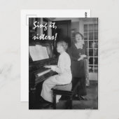 Chantez, Carte Postale Soeurs (Devant / Derrière)