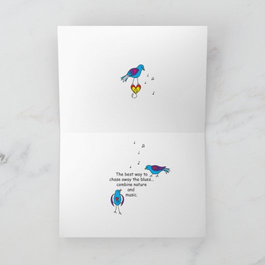 Chantez Comme Les Oiseaux Carte Sing_Greeting (Intérieur)