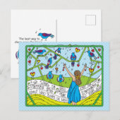 Chantez Comme Les Oiseaux Chanter_ Carte Postale (Devant / Derrière)