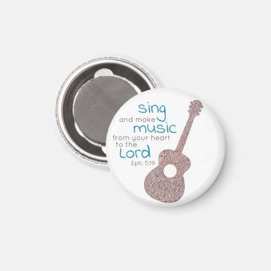 "Chantez Et Faites De La Musique..." Aimant de gui (Recto/Verso)