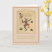 Chantez une chanson de Sixpence Bonne chance Carte (Fleur jaune)